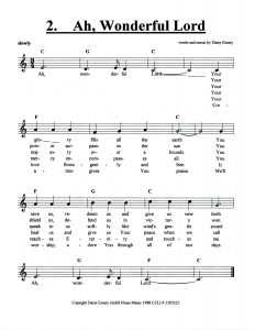 Ah, Wonderful Lord score