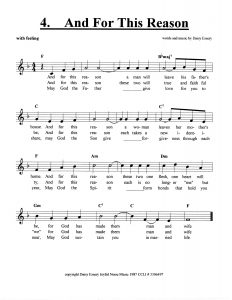 And For This Reason score