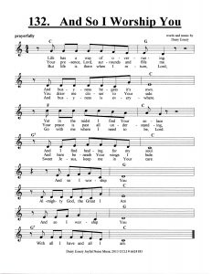 And So I Worship You score