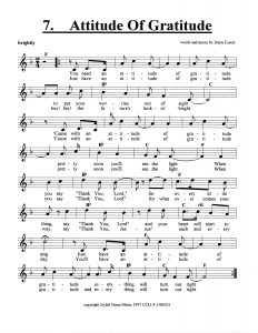 Attitude Of Gratitude score