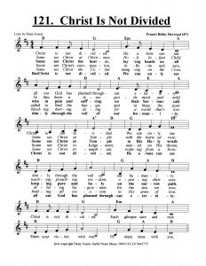 Christ Is Not Divided score
