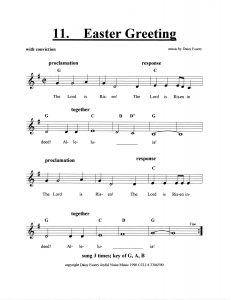 Easter Greeting score