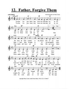 Father Forgive Them score