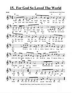 For God So Loved The World score