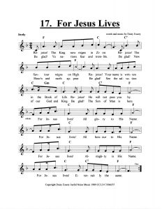 For Jesus Lives score