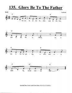 Glory Be To The Father score