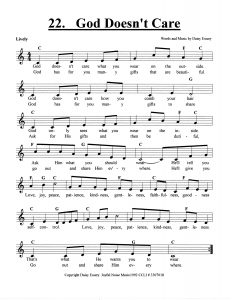 God Doesn't Care score