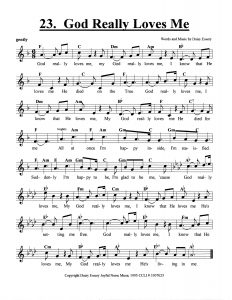 God Really Loves Me score