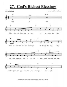 God's Richest Blessings score