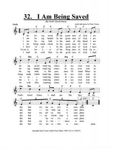 I Am Being Saved score