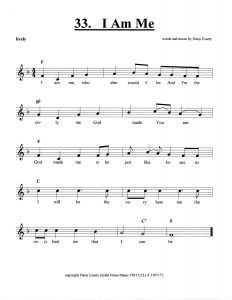 I Am Me score