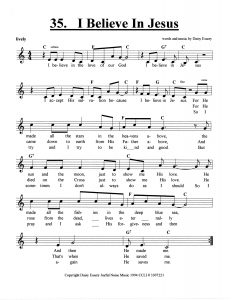 I Believe In Jesus score