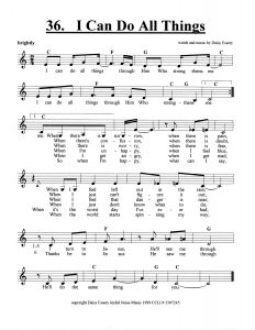 I Can Do All Things score