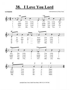 I Love You Lord score