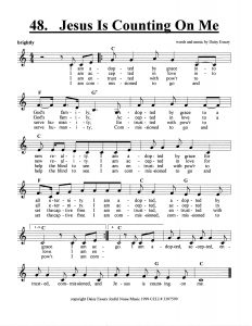 Jesus Is Counting On Me score