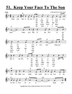 Keep Your Face To The Son score