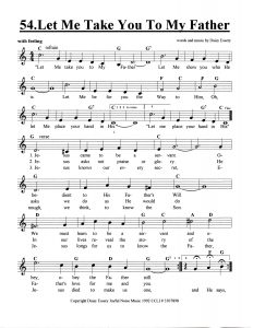 Let Me Take You To My Father score