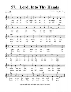 Lord, Into Thy Hands score