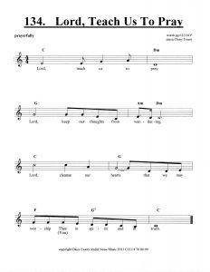 Lord Teach Us To Pray score