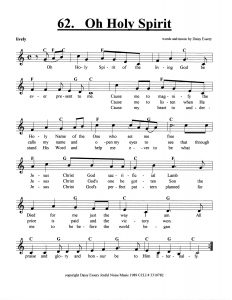 Oh Holy Spirit score
