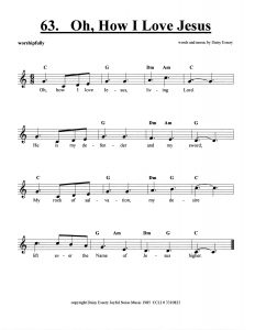 Oh, How I Love Jesus score