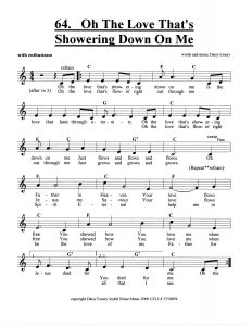 Oh The Love That's Showering Down On Me score