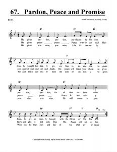 Pardon, Peace And Promise score