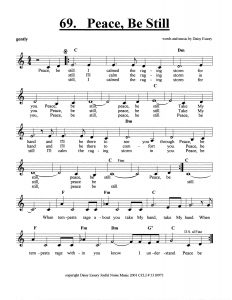 Peace, Be Still score