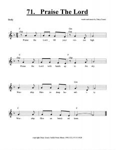 Praise The Lord score