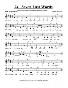 Seven Last Words score