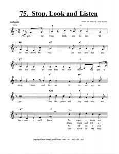 Stop, Look And Listen pg 1 score