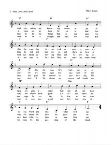 Stop, Look And Listen pg 2 score