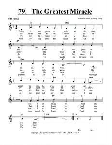 The Greatest Miracle score