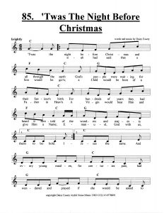 'Twas The Night Before Christmas pg 1 score