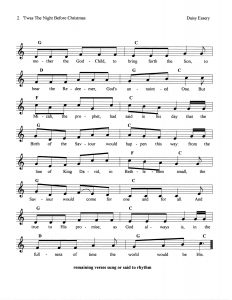 'Twas The Night Before Christmas pg 2 score