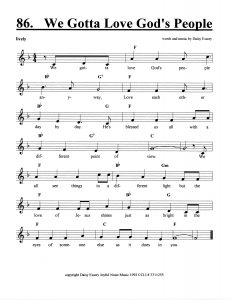 We Gotta Love God's People score