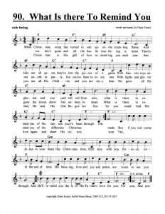 What Is There To Remind You score