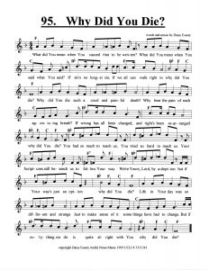 Why Did You Die score