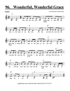 Wonerful, Wonderful Grace score